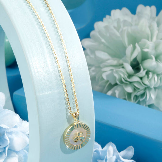 Gold Plated Fortune Clover Pendant Silvish