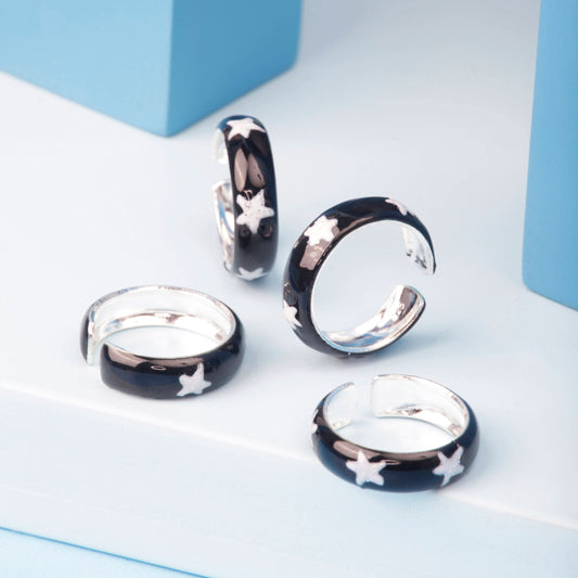 silver toe rings