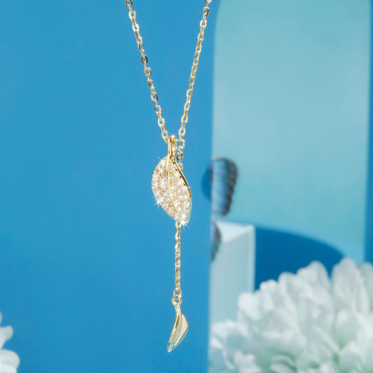 Gold Plated Nature's Embrace Pendant Silvish