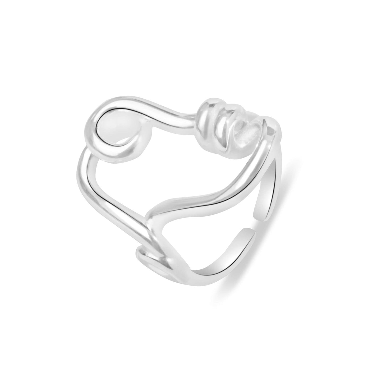 Silver Spiral Tragus Cuff Ring