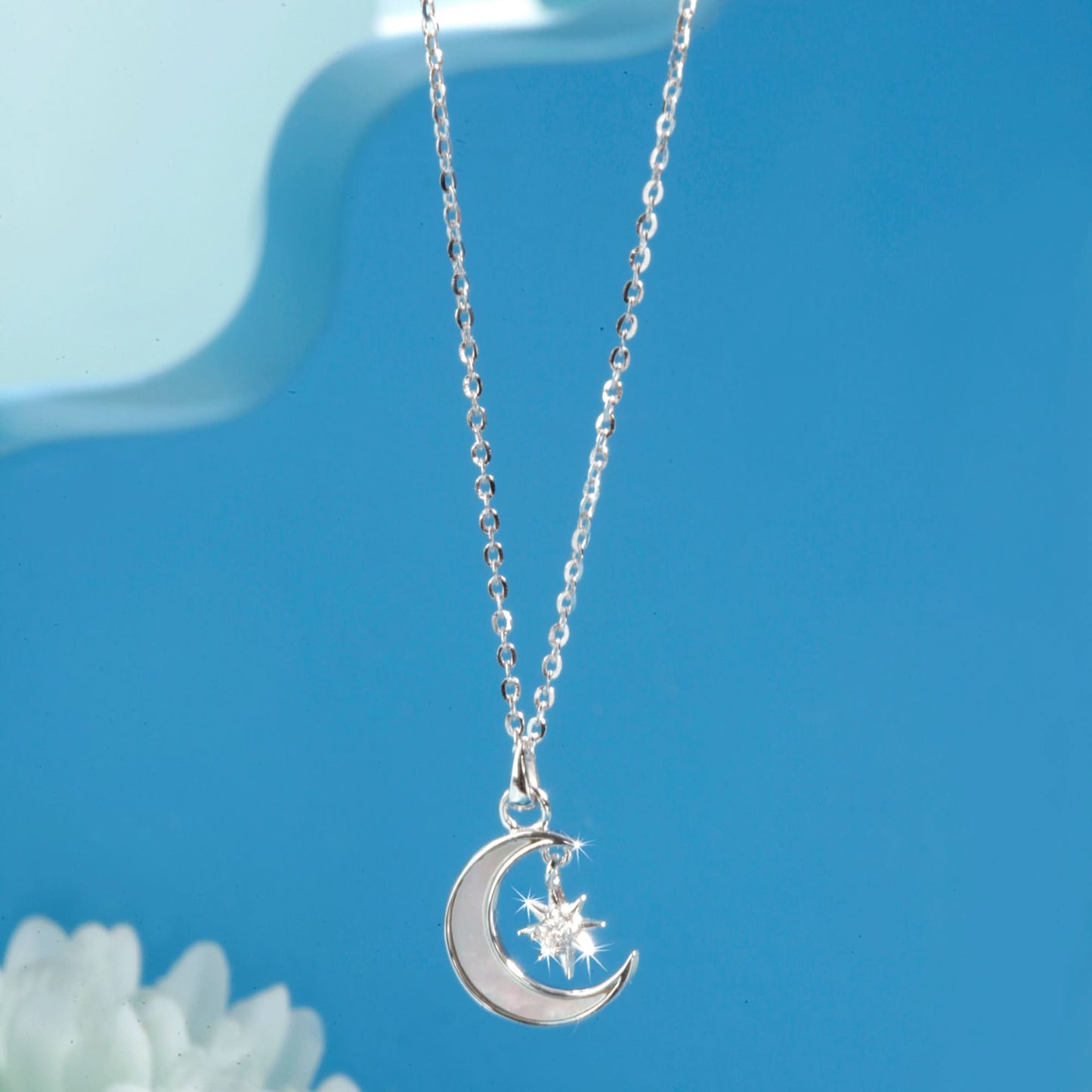 Silver Moonlit Pendant