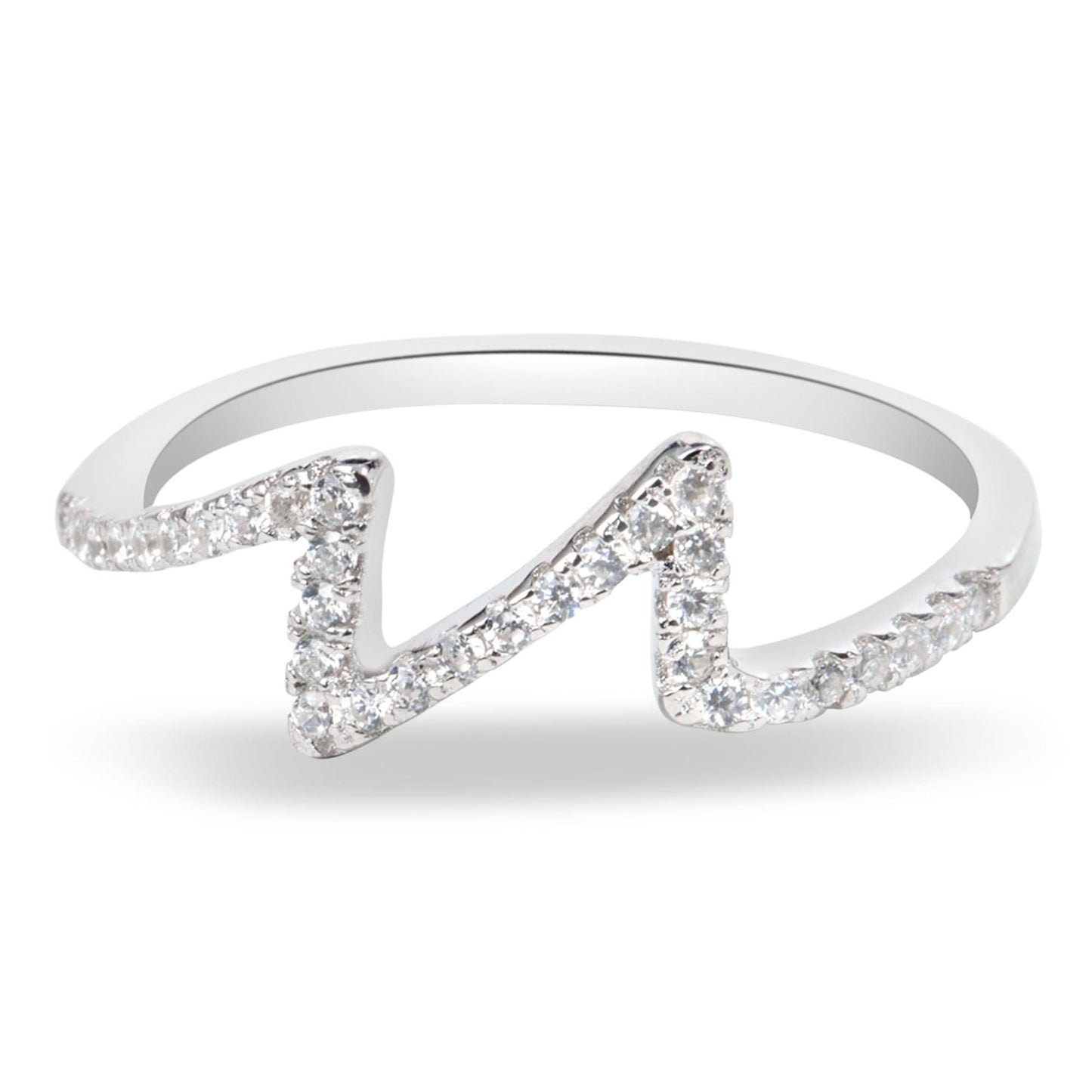 Silver Sterling Heartbeat Ring