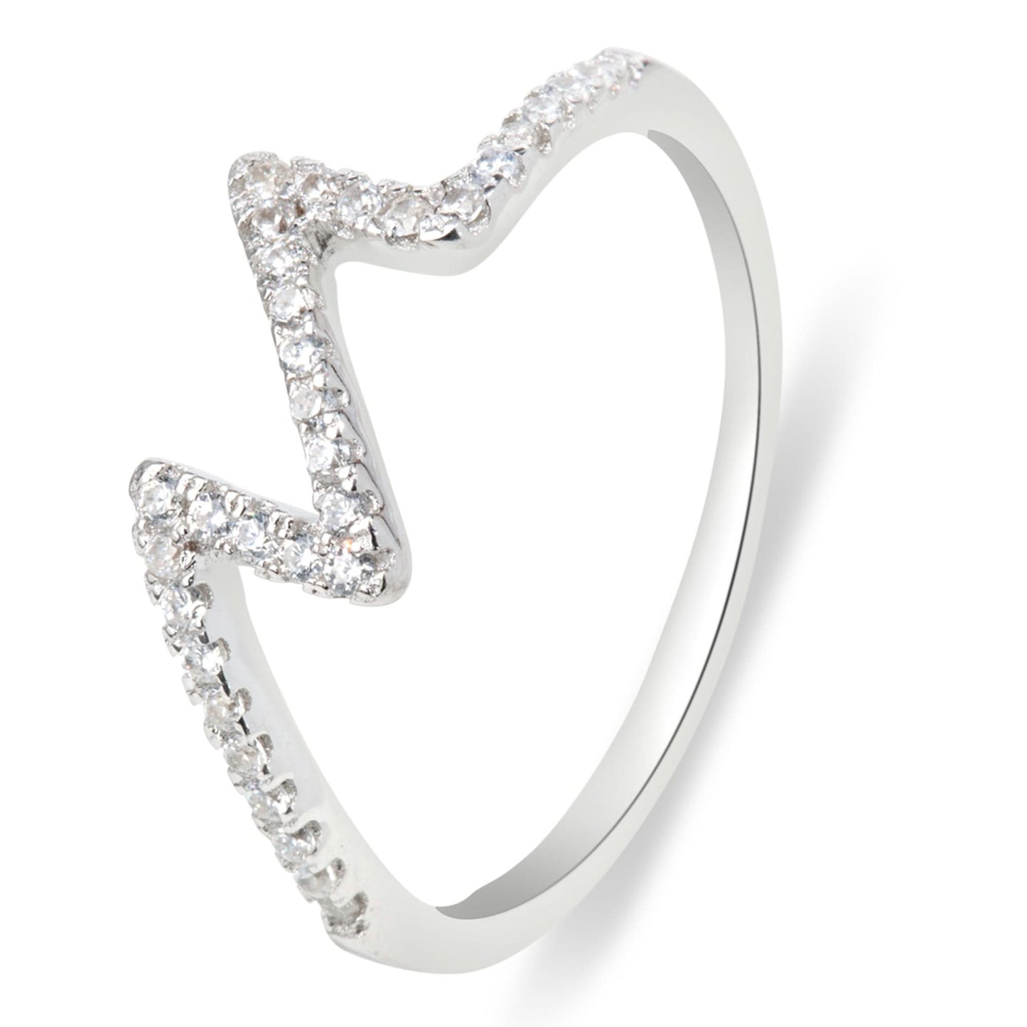 Silver Sterling Heartbeat Ring