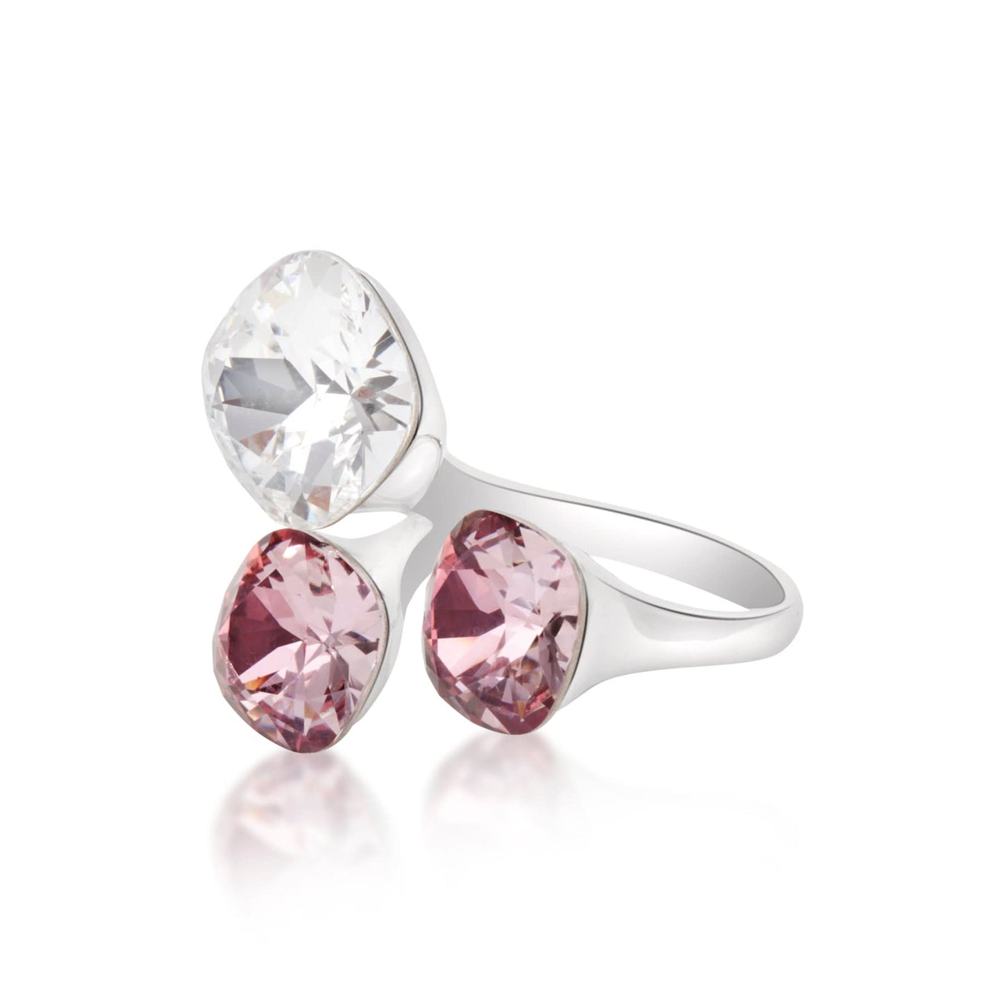 Silver Trine Treasures Gem Ring