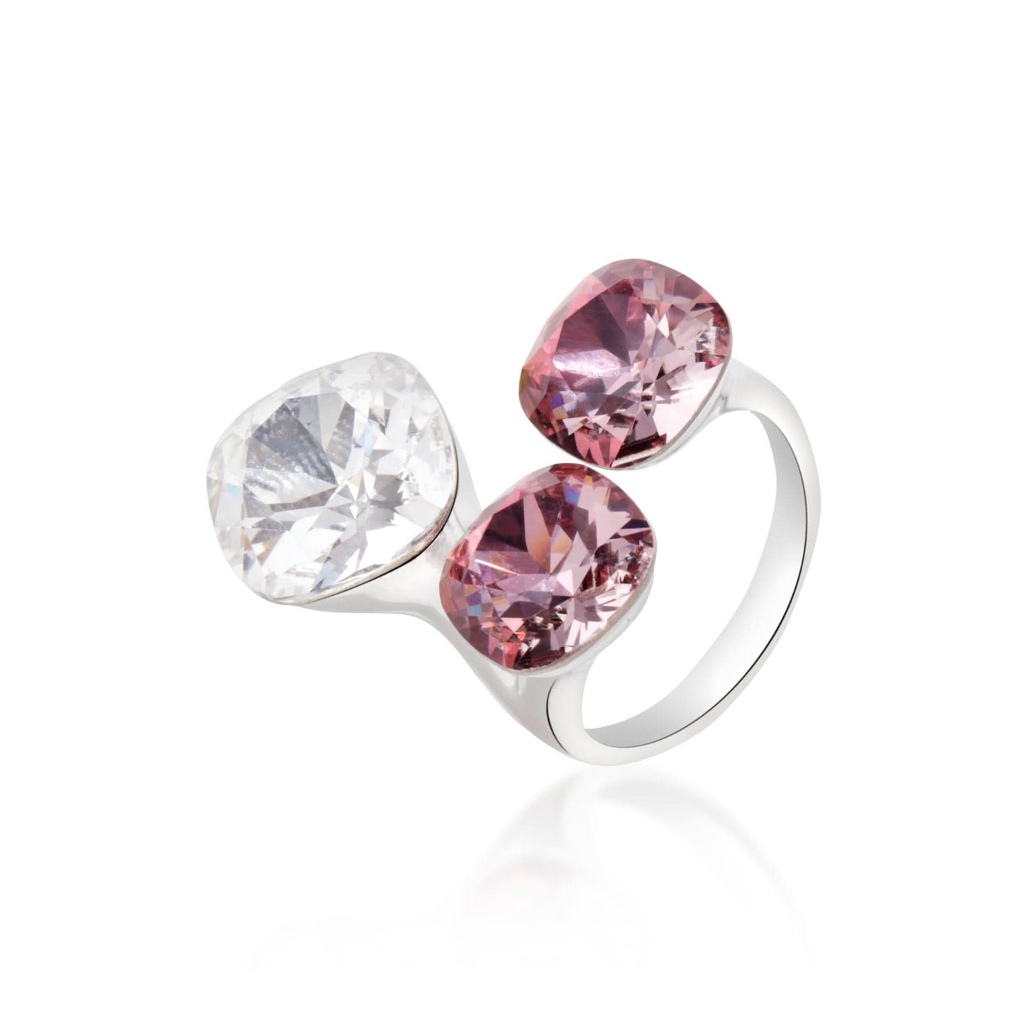 Silver Trine Treasures Gem Ring