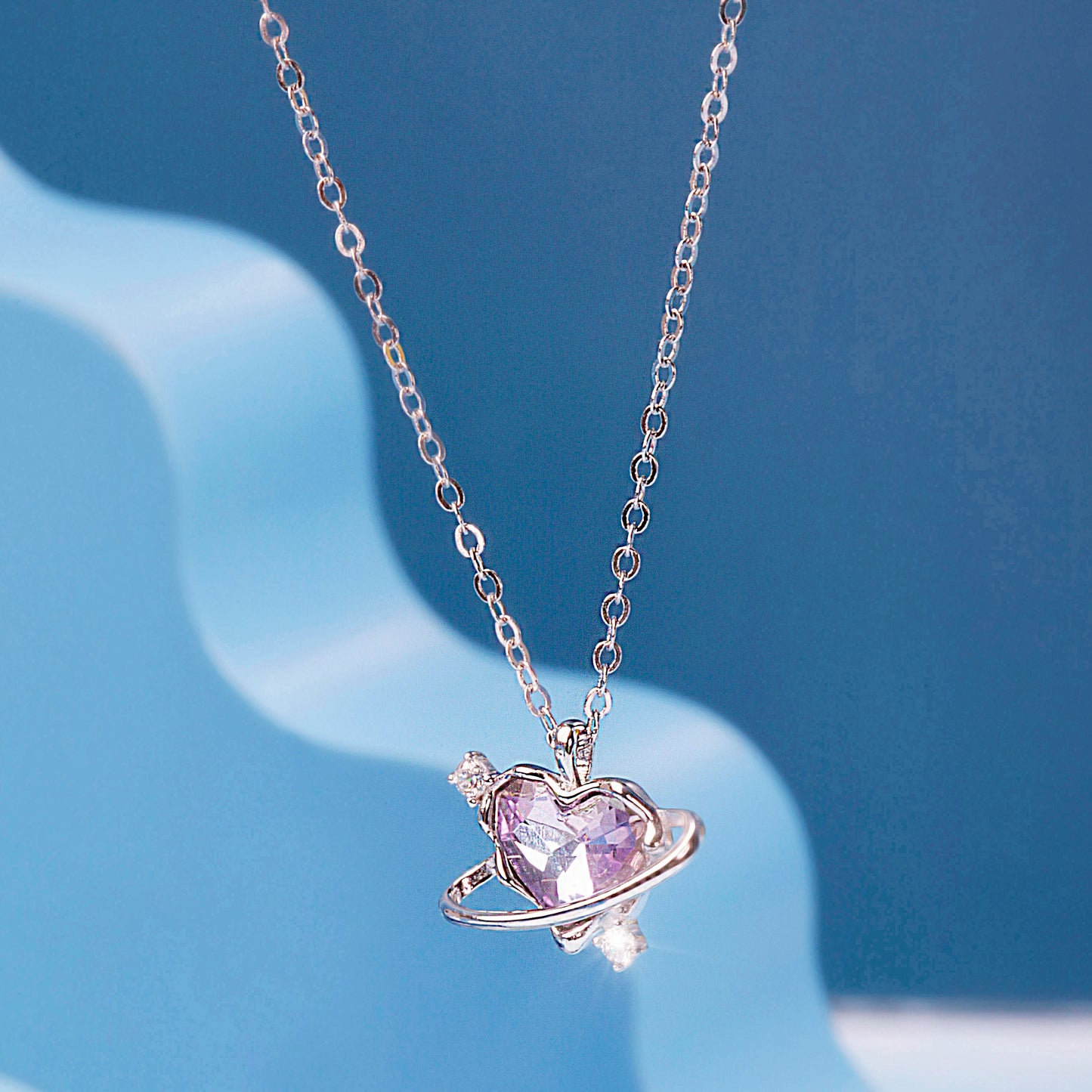 'Cosmic Love' Silver Pendant
