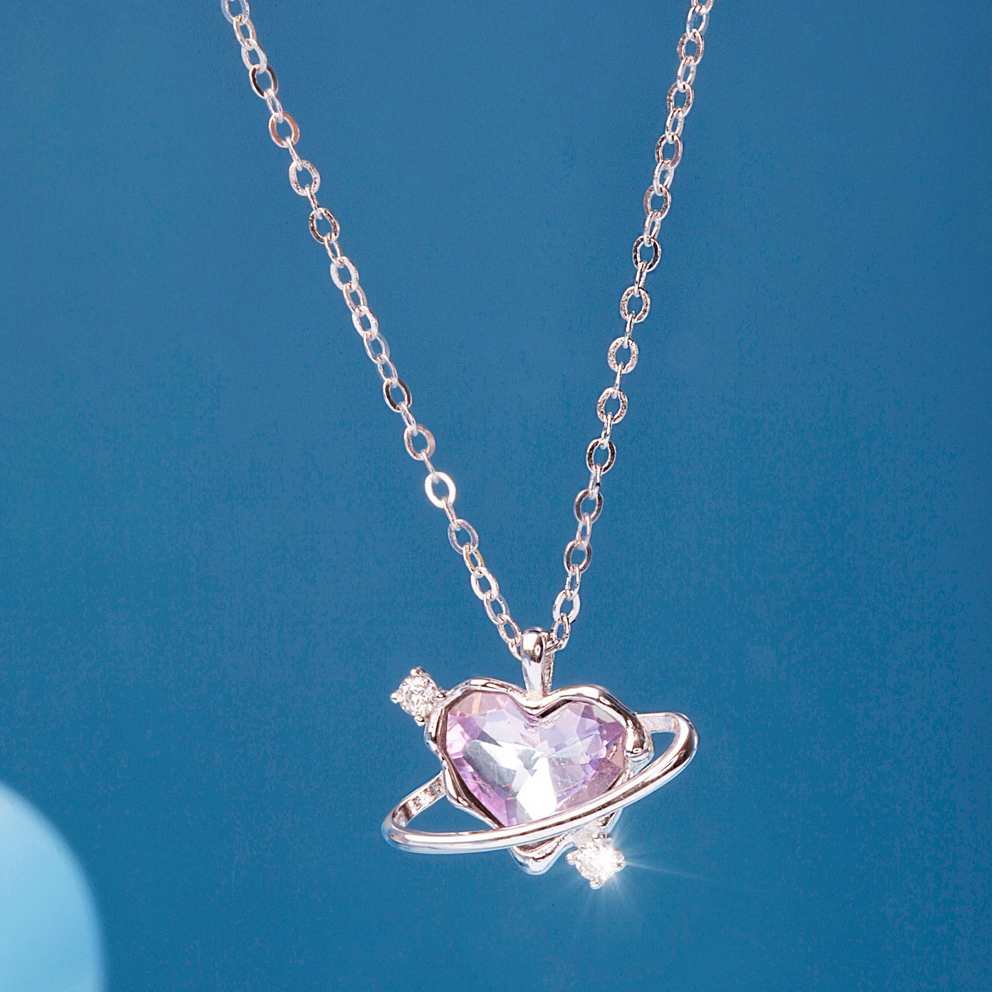 'Cosmic Love' Silver Pendant