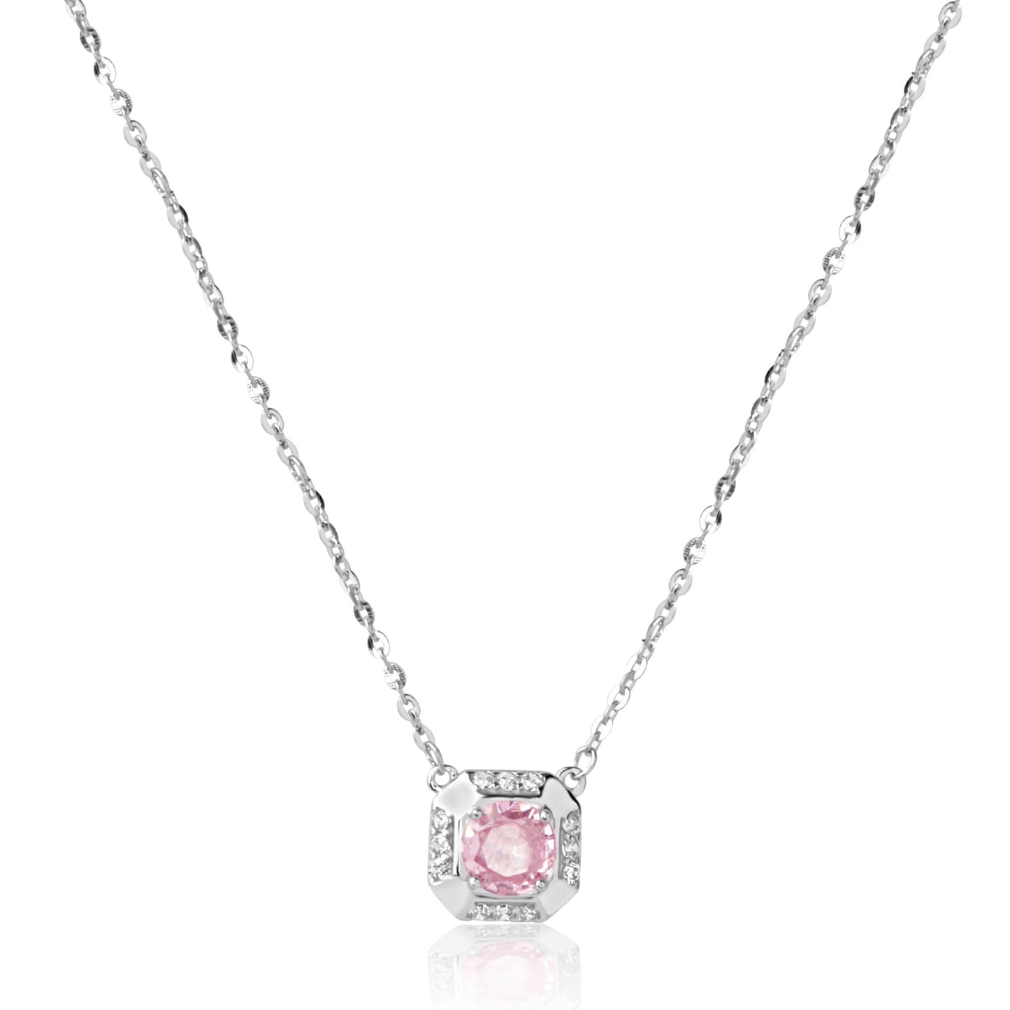 Silver Blush Box Pendant