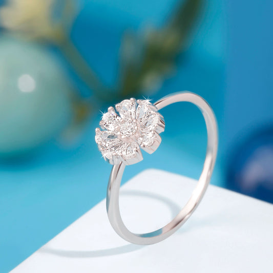 Silver Bloom Enchant Ring