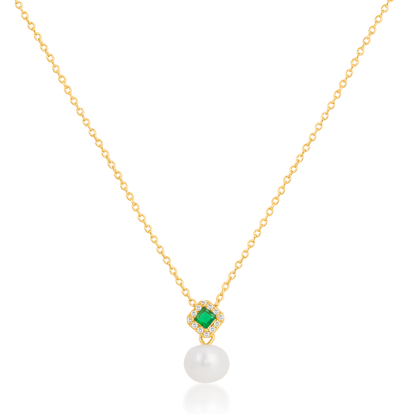 'Classic Grace Pearl' Gold Plated Pendant