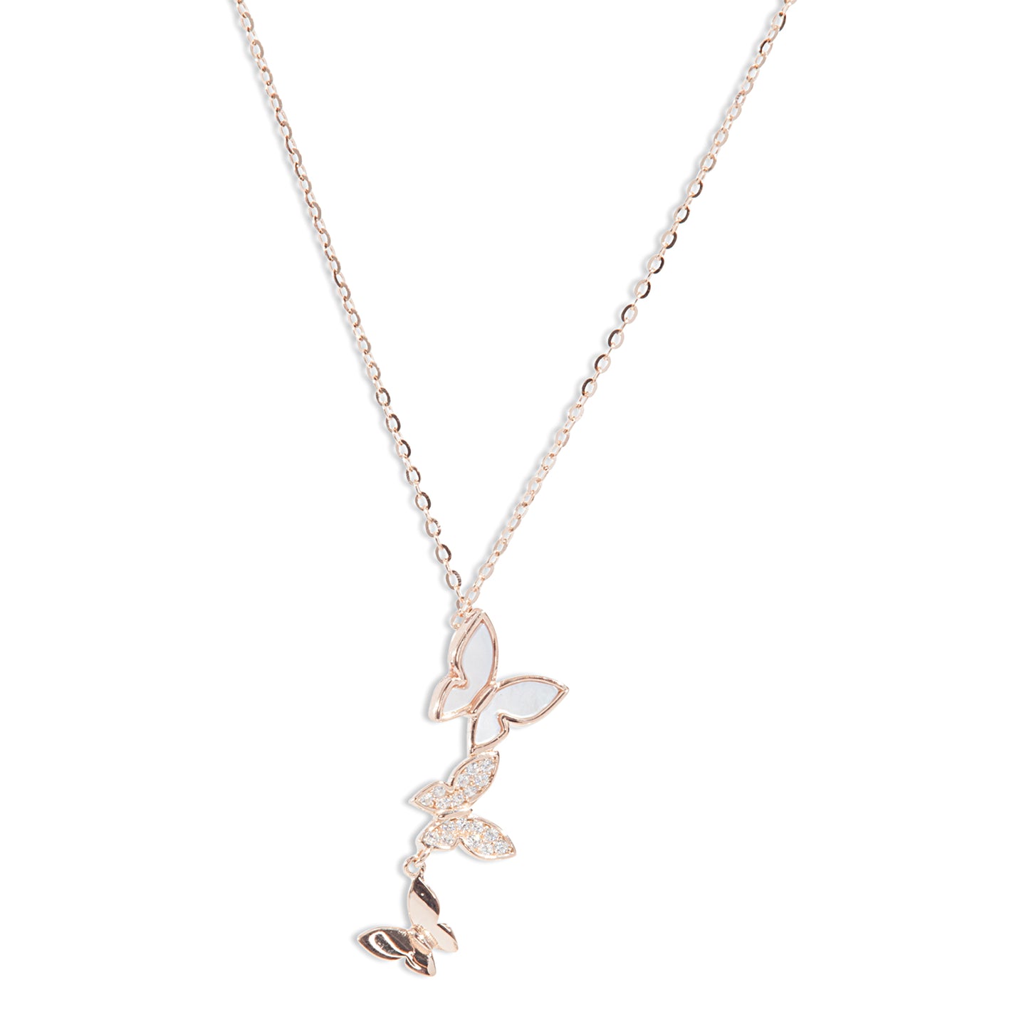 'Butterfly Land' Rose Gold Pendant