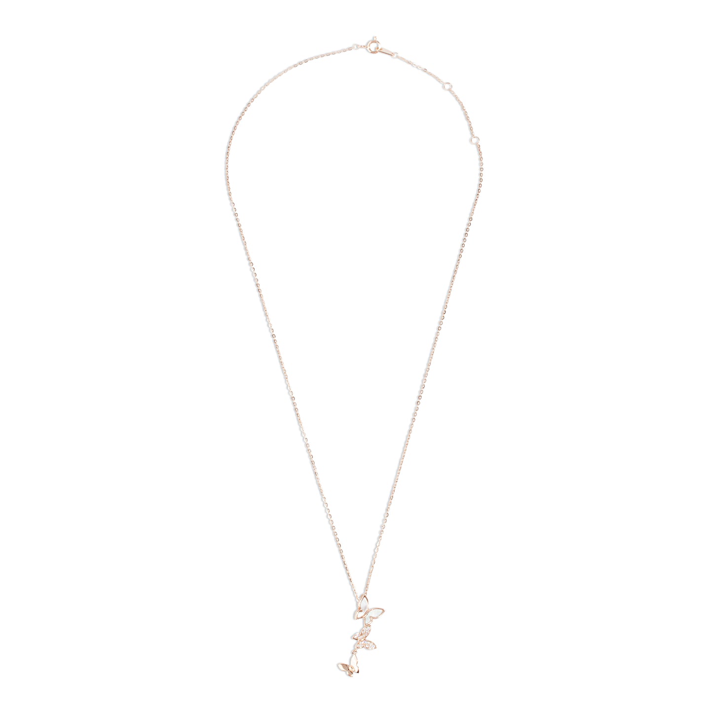 'Butterfly Land' Rose Gold Pendant