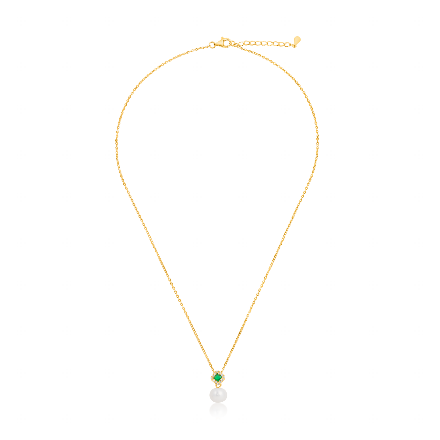 'Classic Grace Pearl' Gold Plated Pendant