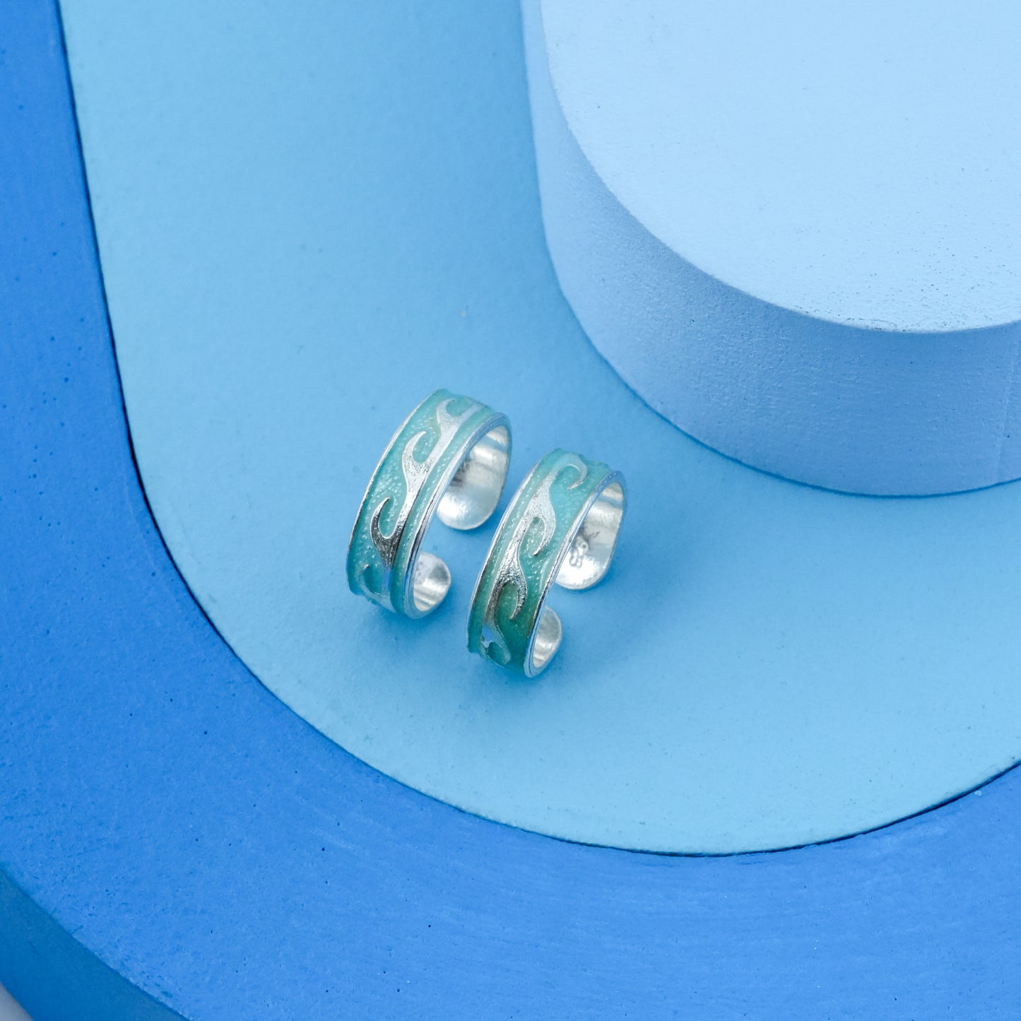 'Ocean Wave' Toe Rings