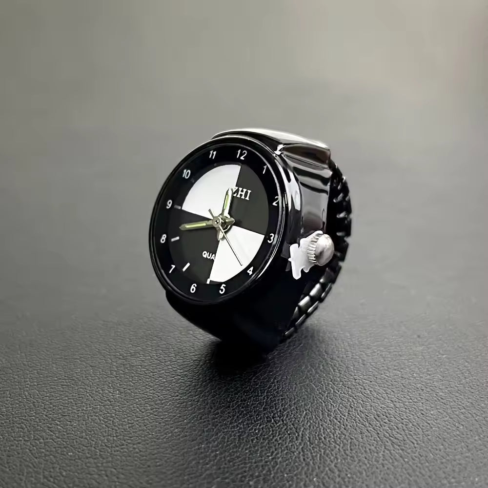 Midnight Contrast Ring Watch Silvish