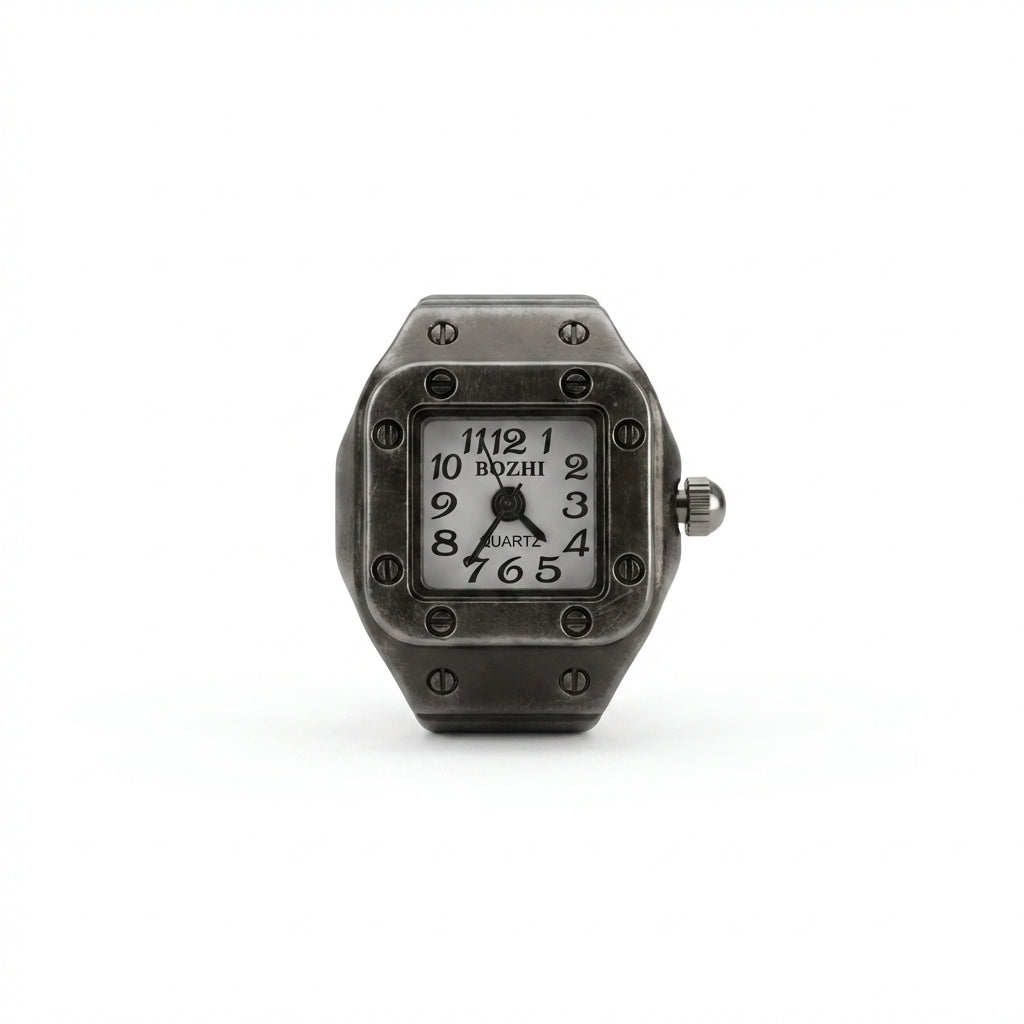 Phantom Dial Ring Watch Silvish
