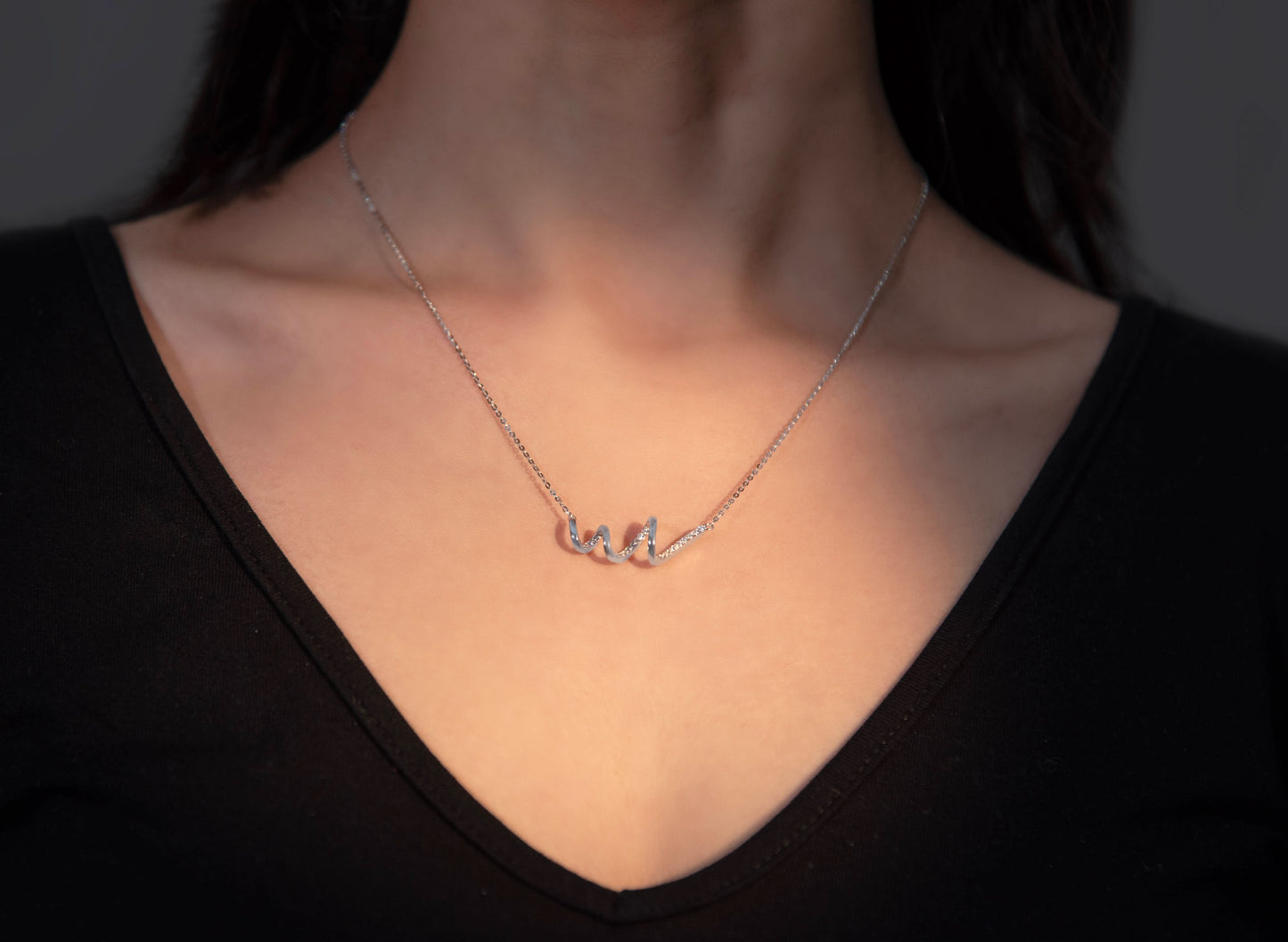 Silver Twisted Elegance Pendant