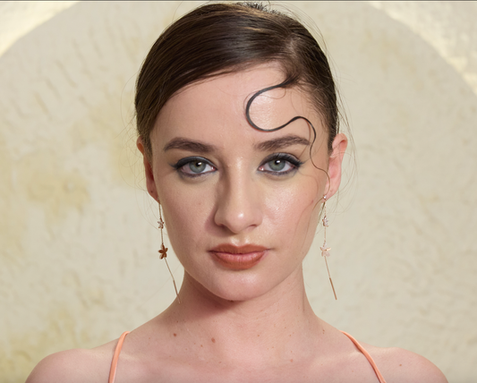 Rose Gold Garden Gala Drop Earrings