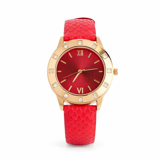 Crimson Grace Red Women Watch Silvish