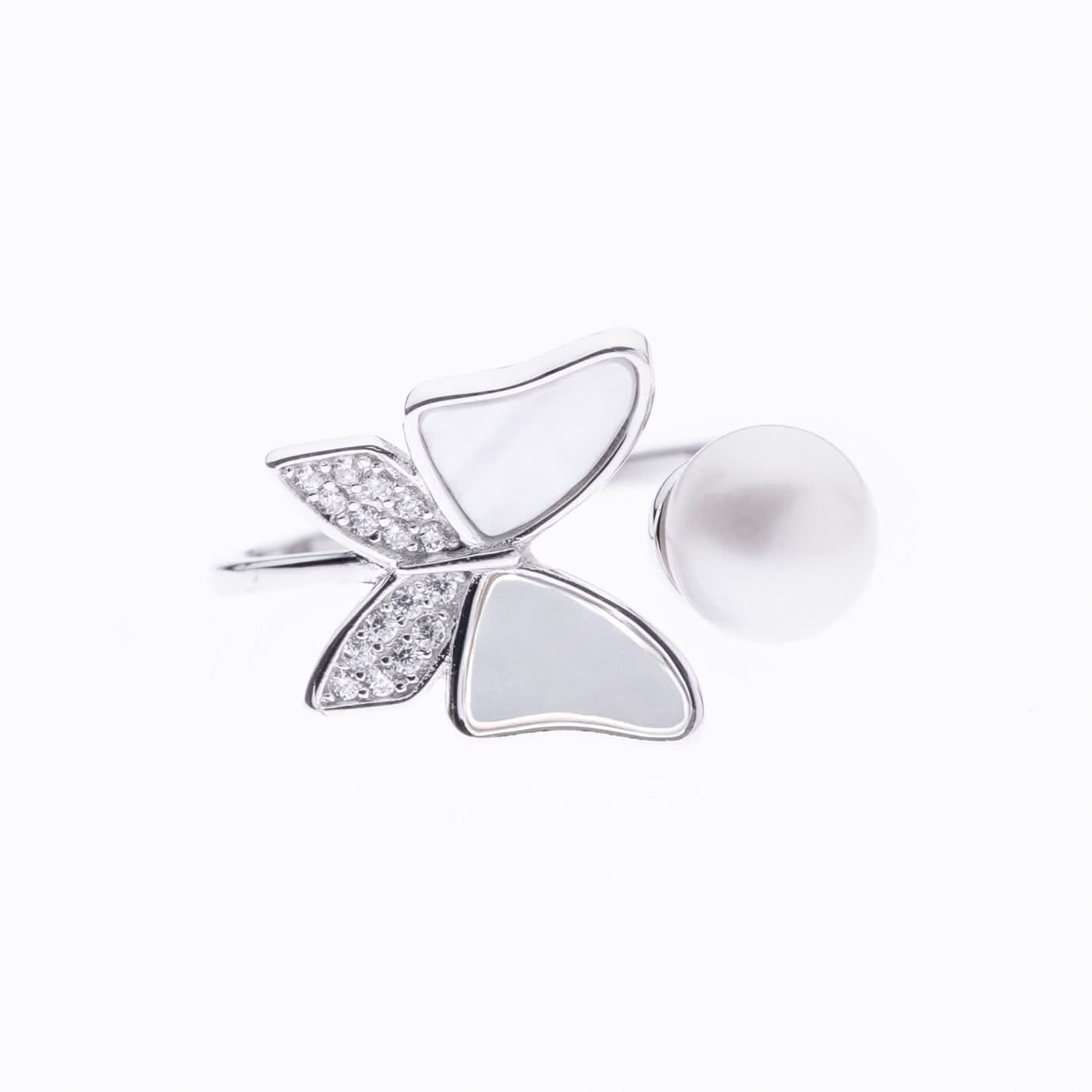 Silver Pearl Enchantment Ring