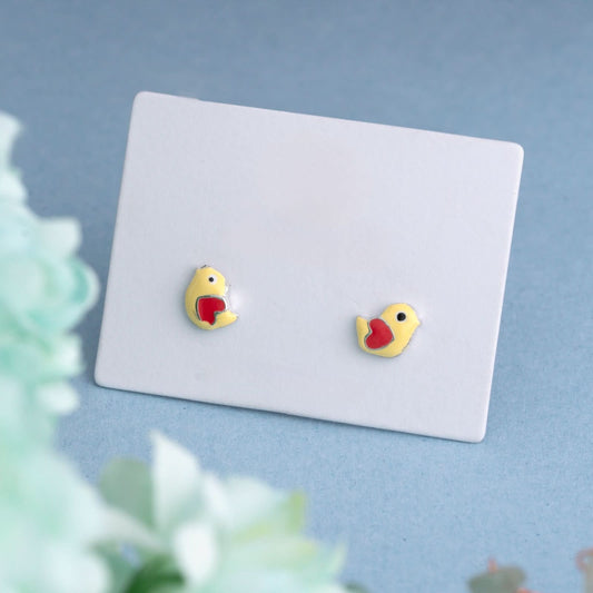 Heartfelt Harmony Kids Earrings (4-12 yrs) Silvish