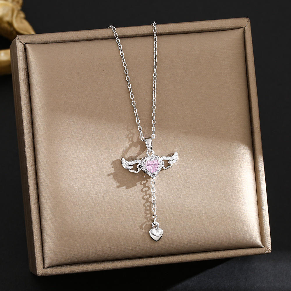 Cupid’s Angel Wing Necklace for Women Yiwu Jinyuan Jewelry Factory