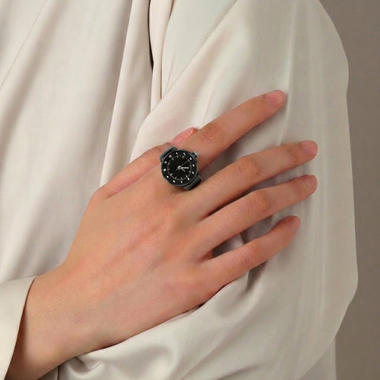 Lunar Glow Ring Watch Silvish