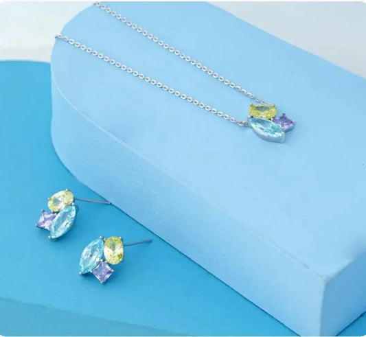 Silver Necklace Set