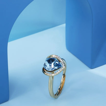 Gold Plated Azure Affection Ring