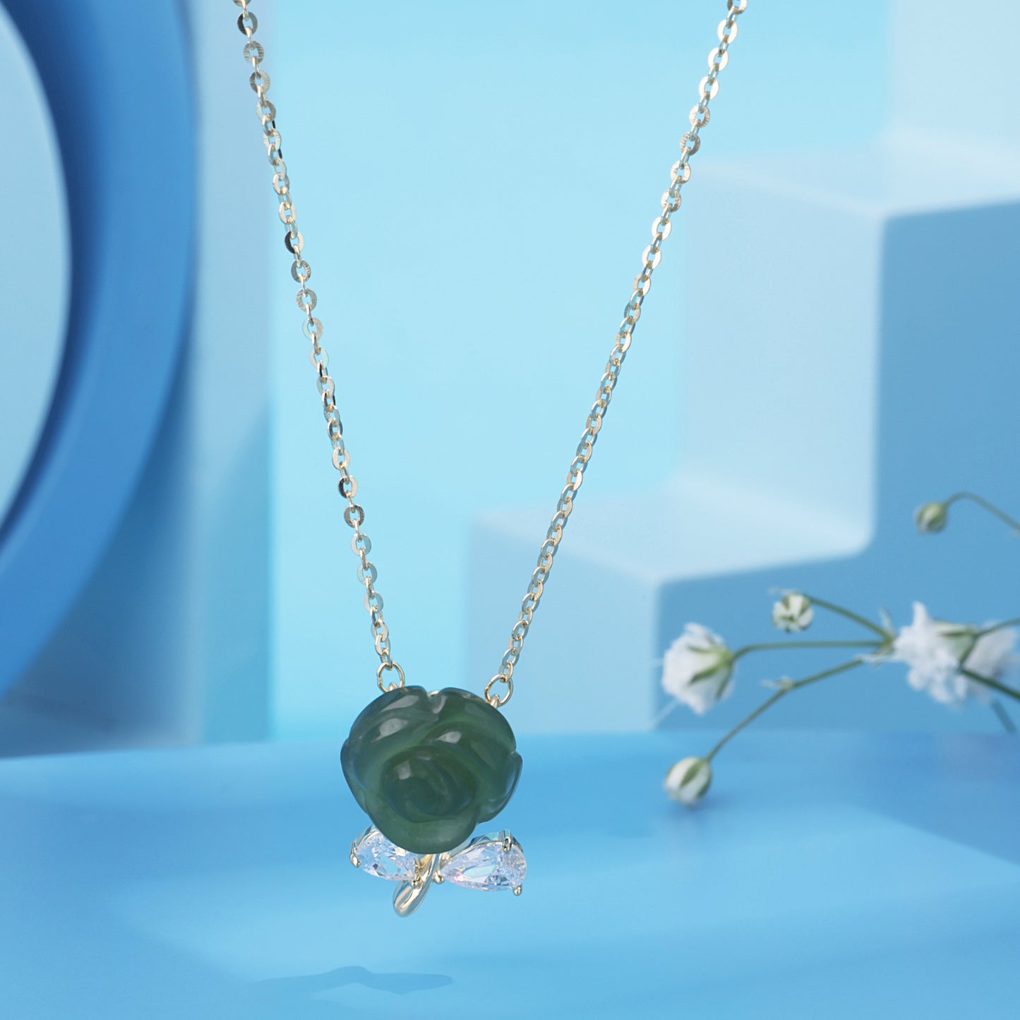 'Jade Floral' Pendant