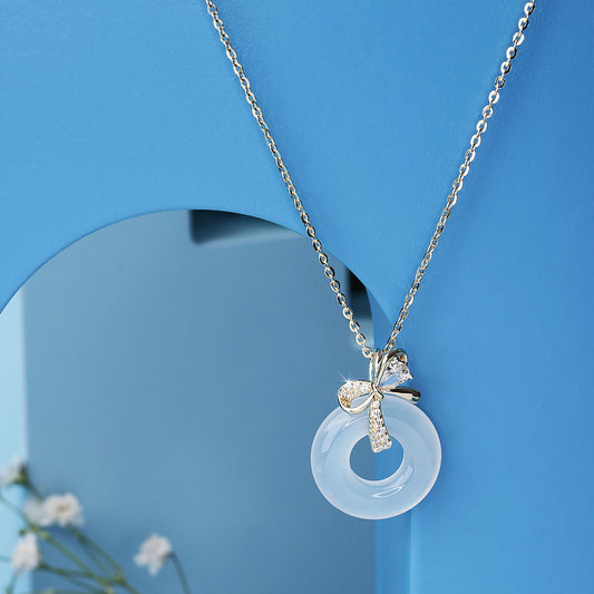 Gold Bow Pendant