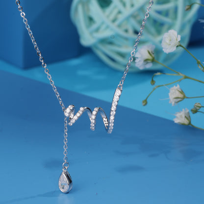 'Spiral' Silver Pendant
