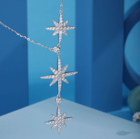 Silver Tri Star Pendant