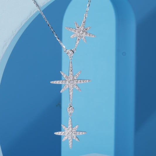 'Tri Star' Silver Pendant