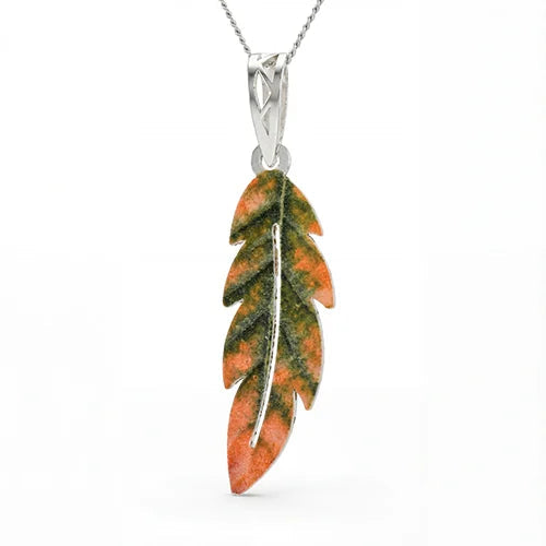 Nature Whisper Feather Pendant & Earring Set (925 Sterling Silver) Silvish