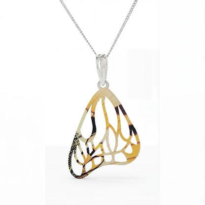 Golden Mirage Abstract Pendant & Earring Set (925 Sterling Silver)