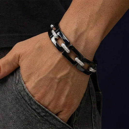 Silver Titan Forge Men Bracelet