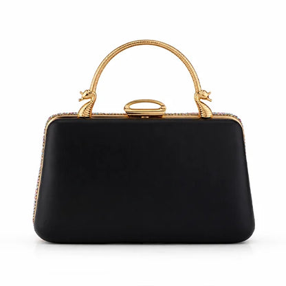 Imperial Iris Clutch – Luxury Crystal Evening Handbag