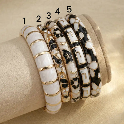 Curated Enamel Bangle Sets (openable)