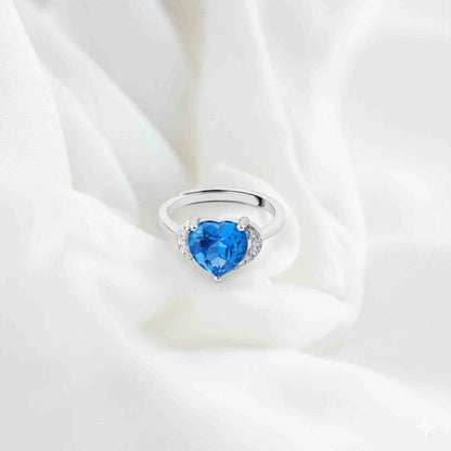 Silver Symphony Heart Ring Silvish
