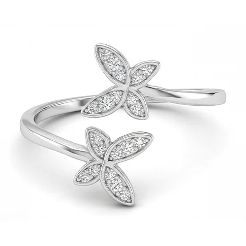 925 Sterling Silver Butterfly Dream Ring Silvish