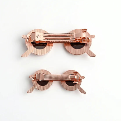 Mini Sunglasses Hair Clip Combo Of 2 [Rose Gold] Yiwu Deshang Jewelry Co., Ltd.
