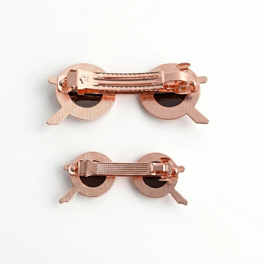 Mini Sunglasses Hair Clip Combo Of 2 [Rose Gold] Yiwu Deshang Jewelry Co., Ltd.