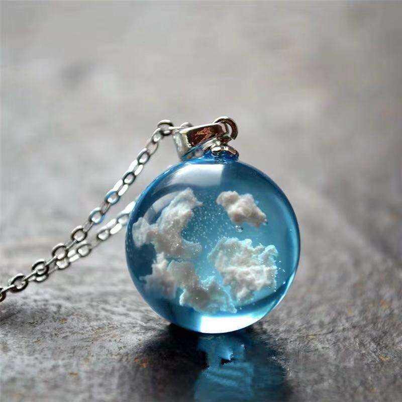 Glass Sky Ball Pendant Necklace Yiwu Nessa Fashion Jewelry Co., Ltd.