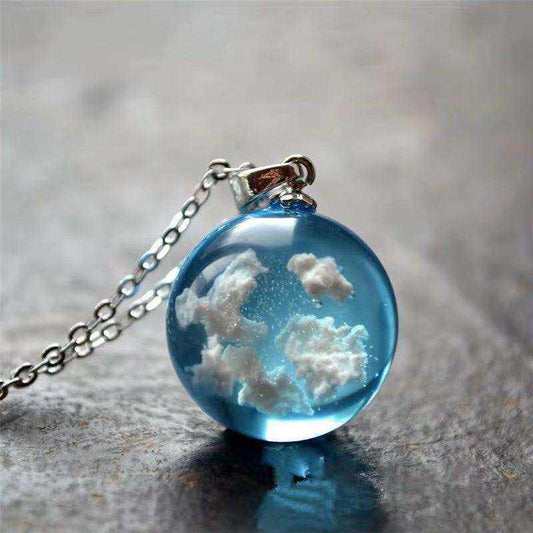 Glass Sky Ball Pendant Necklace Yiwu Nessa Fashion Jewelry Co., Ltd.