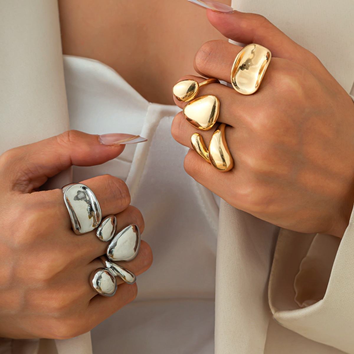 Abstract Statement Rings Set Hunan Haoyi Gift Co., Ltd.