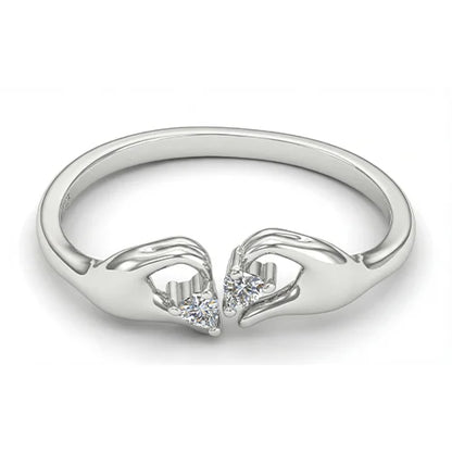 925 Sterling Silver Heart Promise Ring