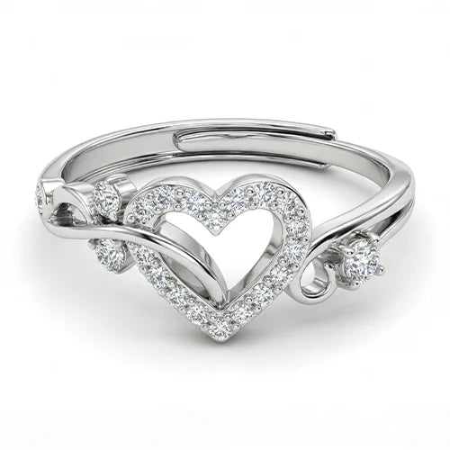 925 Sterling Silver Forever Heart Ring