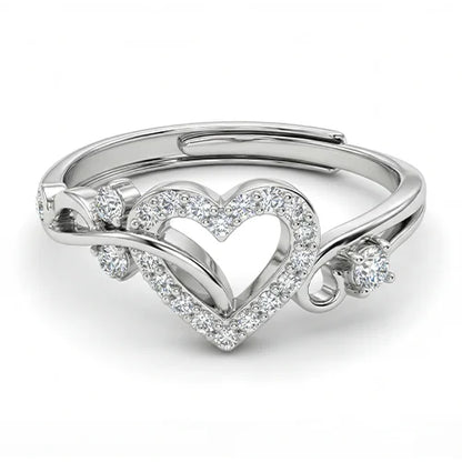 925 Sterling Silver Forever Heart Ring
