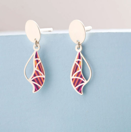 Silver Scarlet Queen Earrings